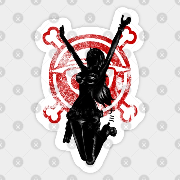 Crimson Navigator Sticker by FanFreak